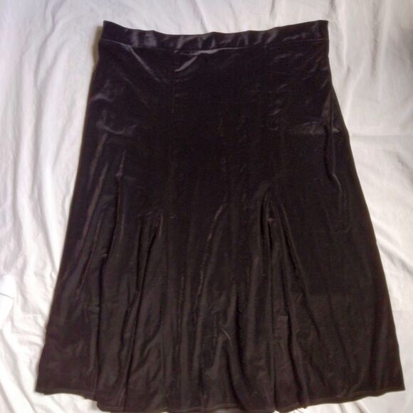 Studio 1940 Black Velour Skirt Goth Dark Fairy Whimsigoth Women's Size 18/20W - Picture 3 of 5